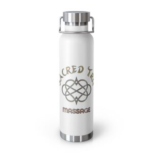 Sacred Trip Massage 22oz Copper Vacuum Insulated Bottle - Perfect for Wellness & Relaxation